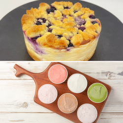 ブルーベリーチーズケーキ&ジェラート6種セット